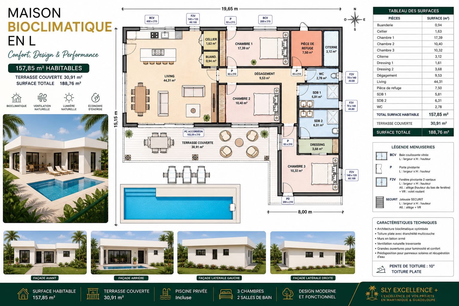 Présentation Maison Bioclimatique en L